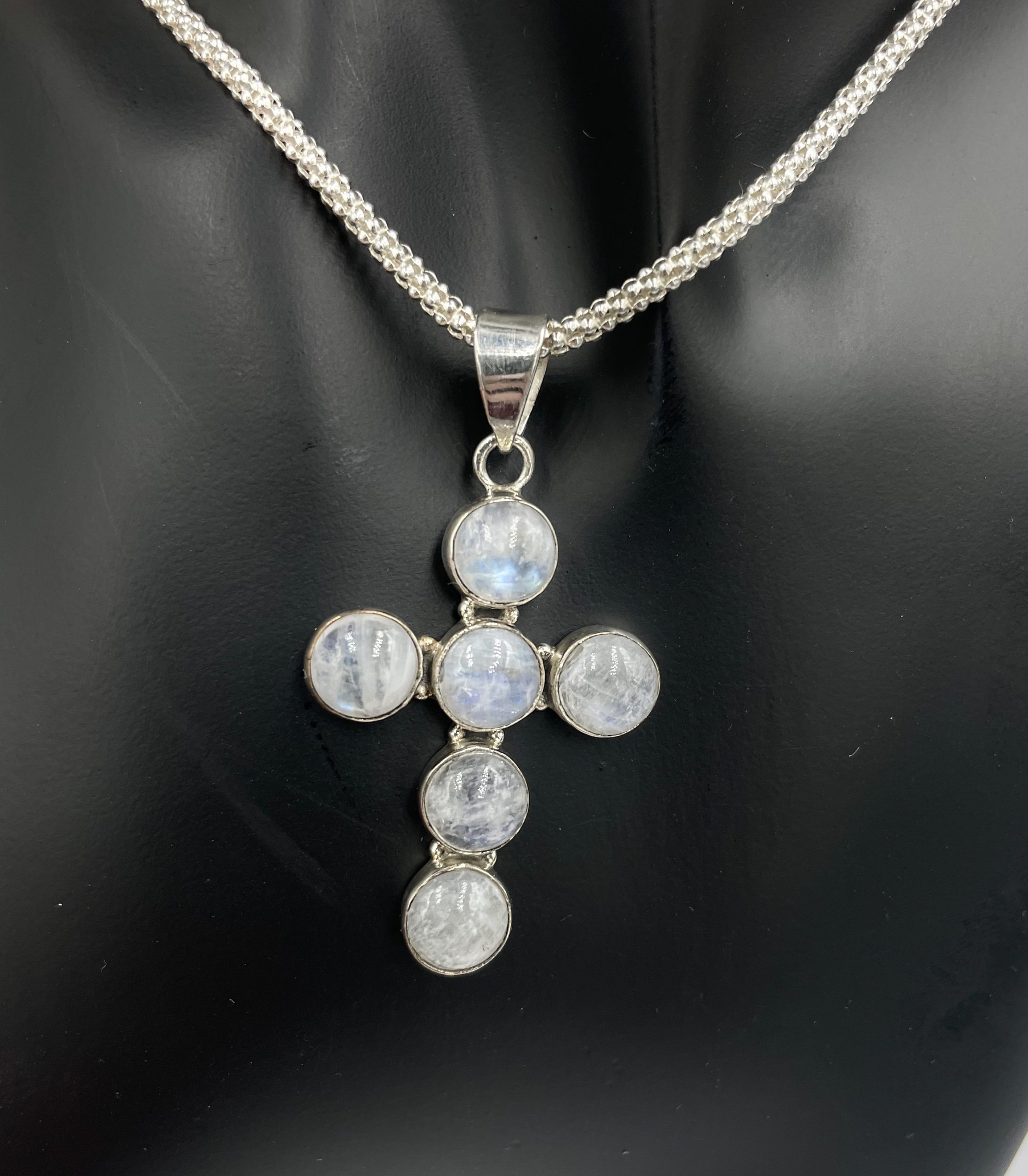 Moonstone 2024 cross necklace